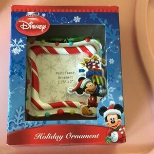 Disney holiday ornament, photo frame